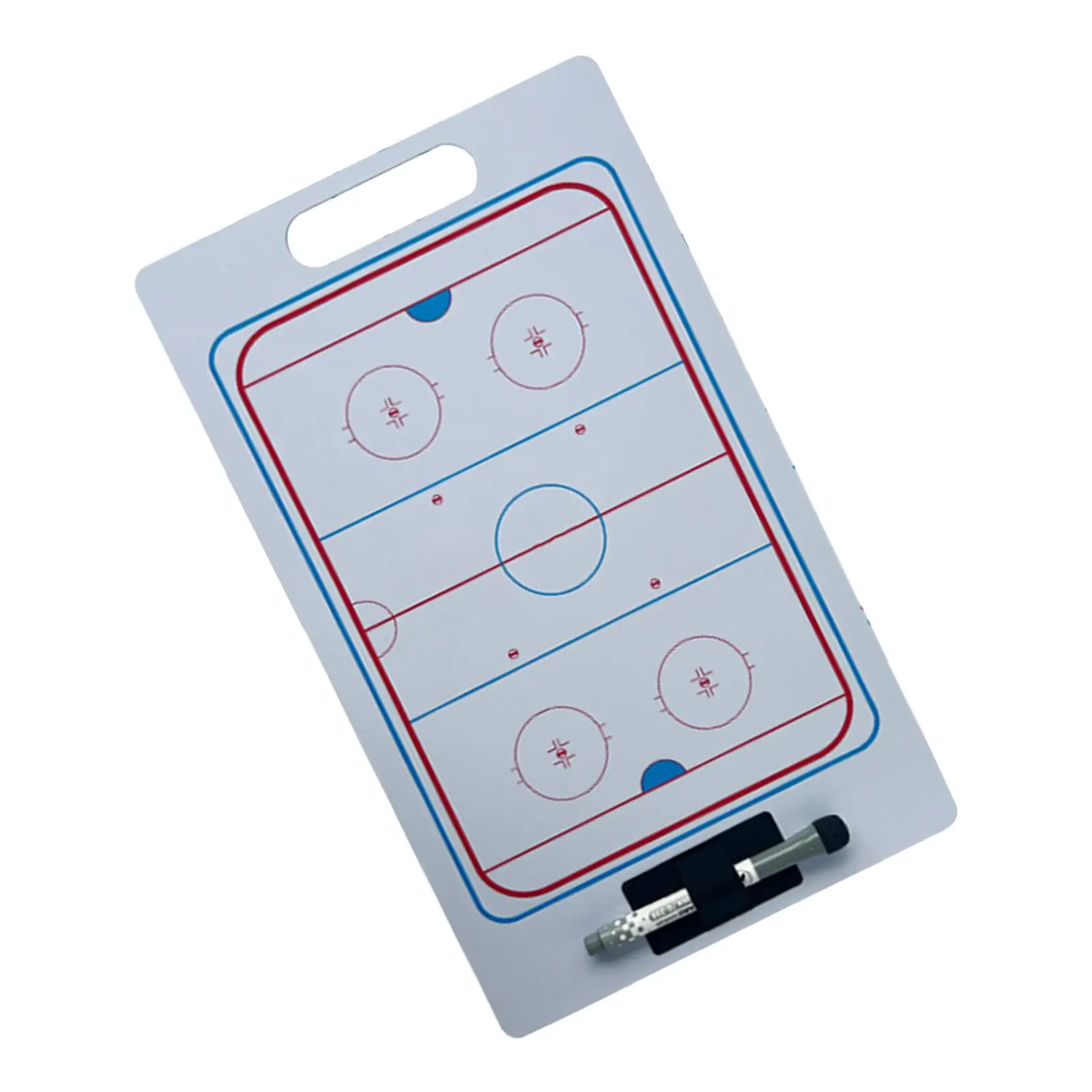 Ice Hockey Coaching Boards Tactic Board Referees Gear with Marker Pen Soccer