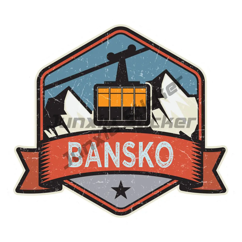 

Cool Bansko Bulgaria Ski Vinyl Stickers - Sticker Laptop Luggage Waterproof Design Decals