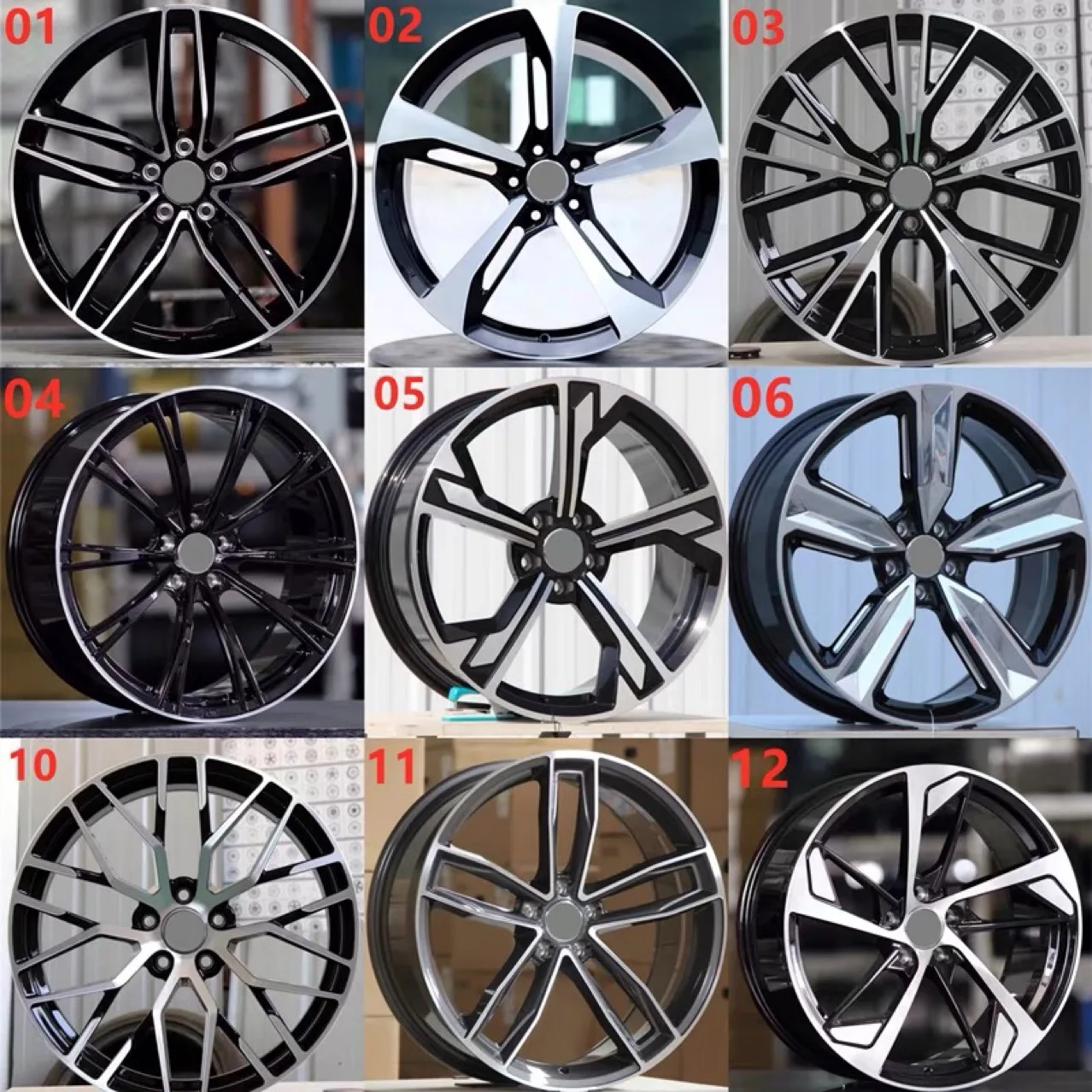 

Suitable for Audi forged wheels 18 19 20 inch A7 A6L A5 A4 A8 Q5 RS4 blade modification