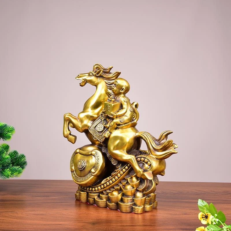 Horse Ornaments: Become A Nobleman, Gain Wealth, Instantly Win. Copper Monkey Office Prosperity Craft