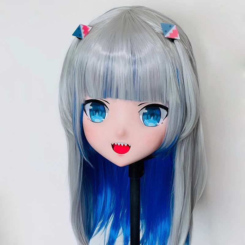 Blocco completo della fascia Personalizza la bambola Crossdress completa Personaggio dei cartoni animati femminile/ragazza Kig Cosplay Maschere Kigurumi anime giapponesi