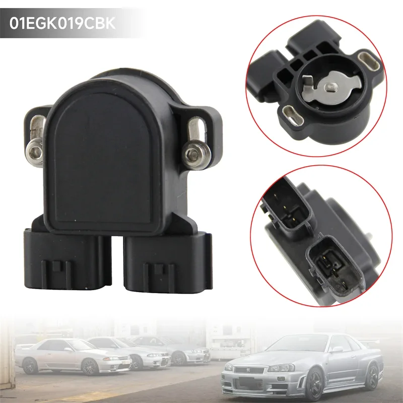 80MM-85MM Black Throttle Body Q45 For Nissan Skyline R33 R34 GTS25 RB25DET RB26DET Position Sensor TPS Valve Switch Fit