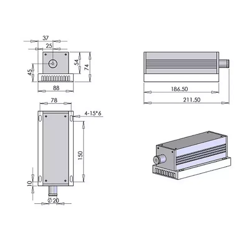 Rotes Halbleiterlasermodul 671 nm 10 mW 1000 mW 1500 mW – Hochleistungs-Laserdiode für den industriellen Einsatz