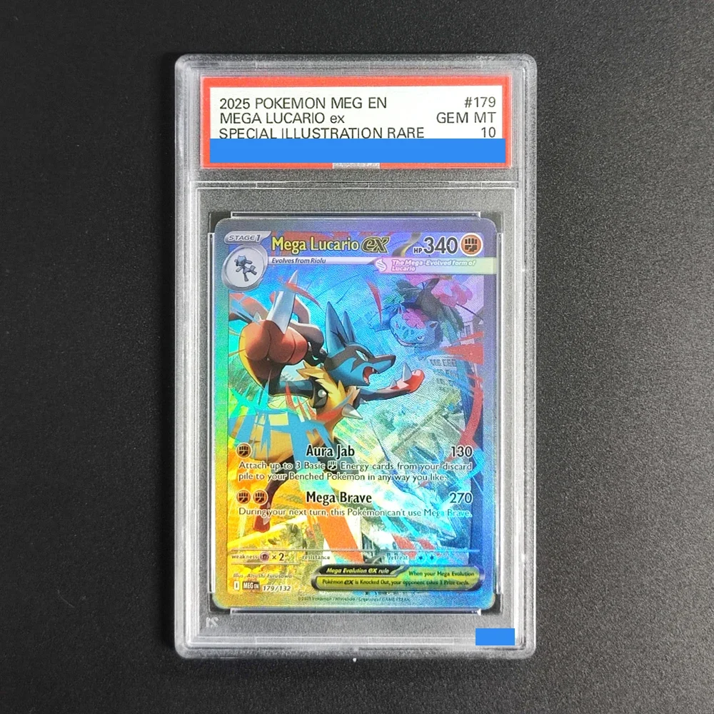 البوكيمون ME01 Mega Evolution Lucario Gardevoir Venusaur Ex Authentication الصف جوهرة MT جمع 10 نقاط تصنيف لعبة ببطاقات ورقية هدية #4