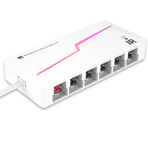 Imagen 2 del producto Thermalright TL-ARGB y HUB FAN Hub de ventilador de computadora, ARGB y sincronización de luz y velocidad PWM/control remoto incluido