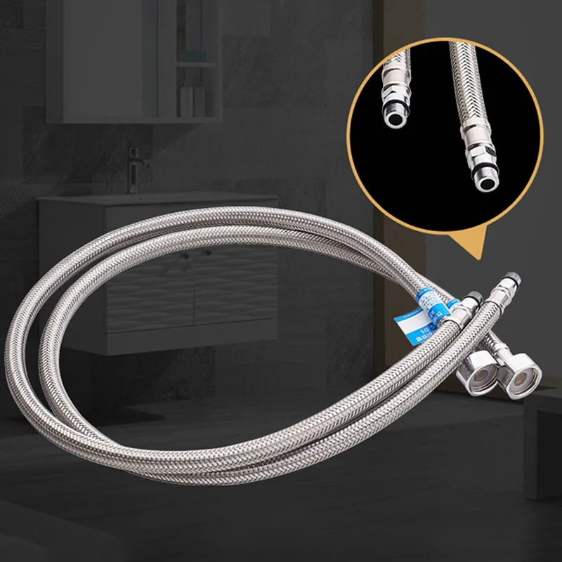 

G1/2 M10*1 304 Stainless Steel Braided Flexible Water Supply Hose Faucet Pipe Connector Plumbing Tap Tube for Bathroom Products