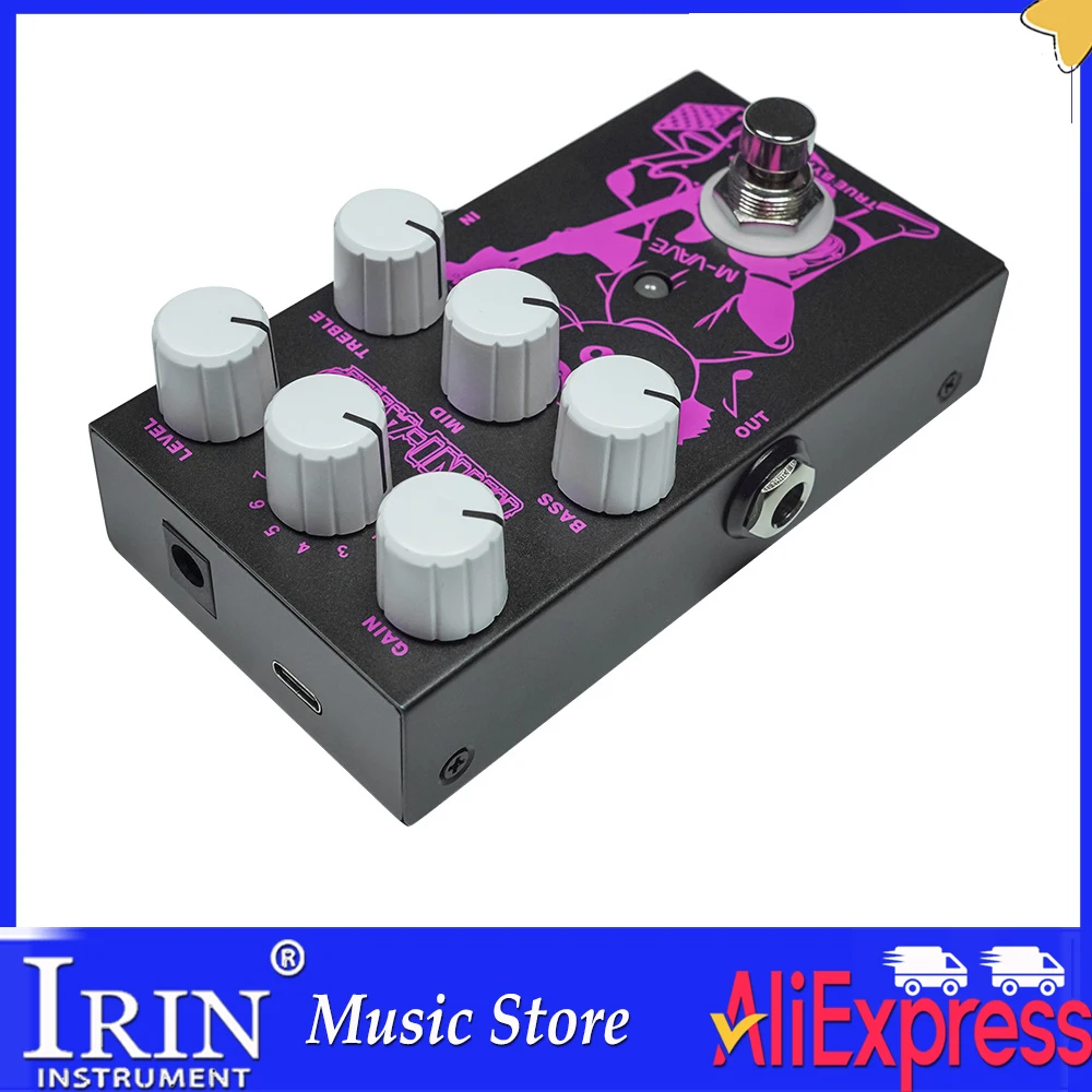 m-vave-mini-amp-pre-amp-simulation-effect-pedal-9-classic-amp-effects-3-band-eq-true-bypass-ideal-for-electric-guitar-pedal