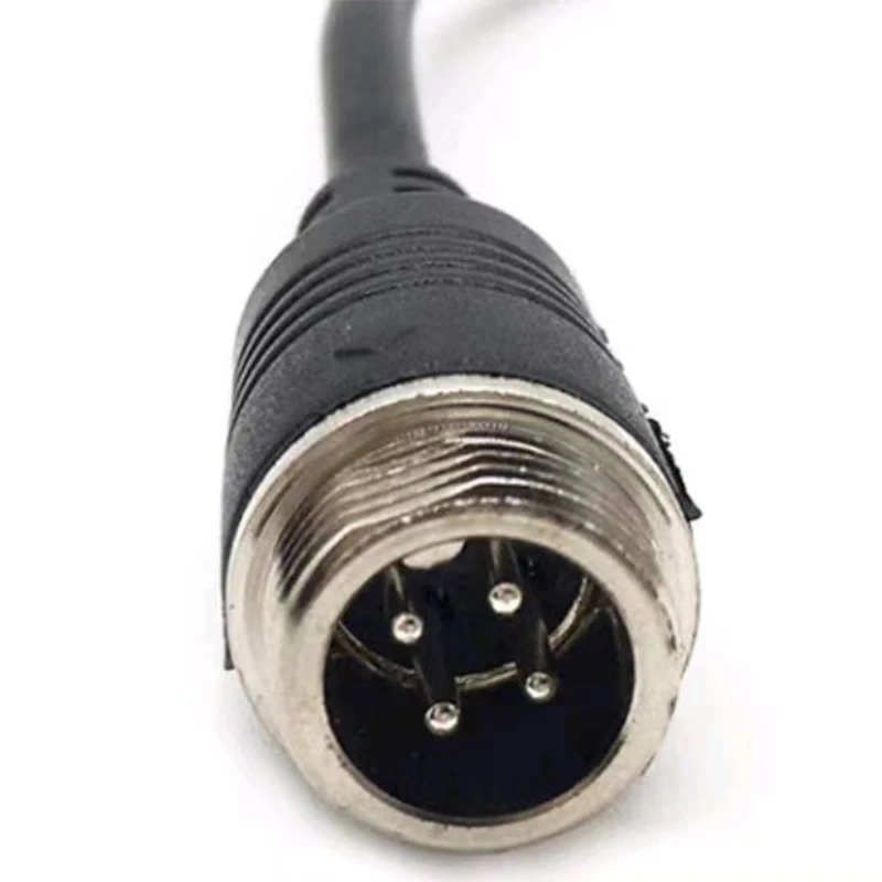 Video Cable for CCTV Car Systems Mobile DVR Car Camera 5m 10m 4-pin M12 Aviation Connector Extension Cable