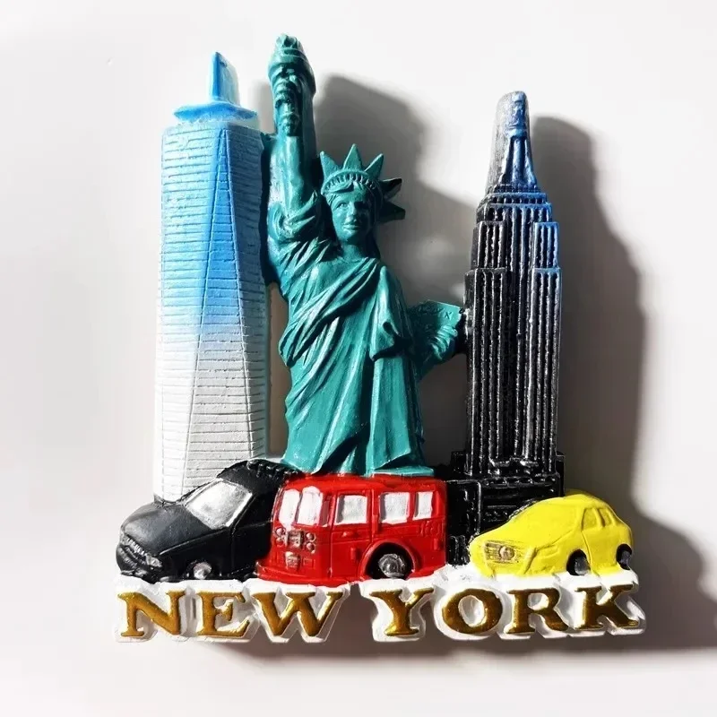 America Washington D.C. Fridge Magnets Los Angeles Chicago New Jersey Savannah Texas Souvenirs United States Fridge Stickers