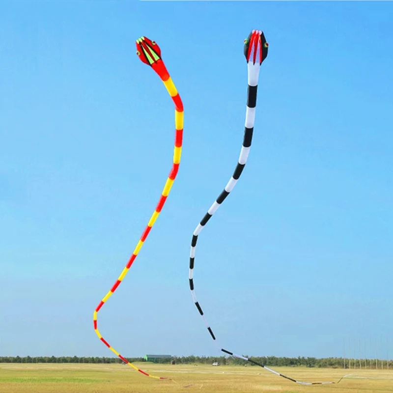 55m large snake kite for adults professional soft kite flying wind kites for children inflatable toys spinning tops with rope