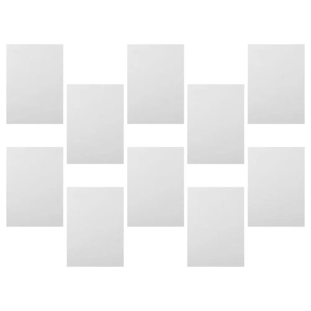 

10 Pcs Aluminum Sublimation Blanks Photo Sign Silver Alloy Metal Durable Decorative DIY Craft Material Personalized Wall Poster