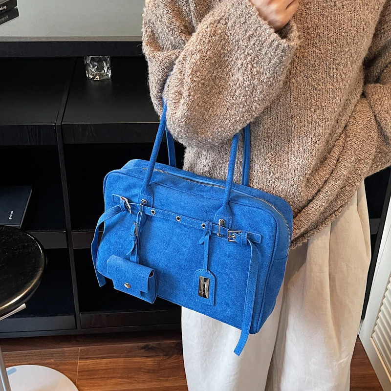 LEFTSIDE Women PU Leather Shoulder Bag 2025 Winter Retro Underarm Bag Luxury Designer Trend Female Simple Handbags and Purses
