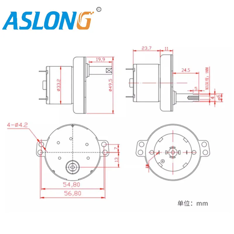 JS49-520 12V Electric dc motor 520  metal gear box reducer Mini  speed-down reductor miceo engine folding washing machine aslong