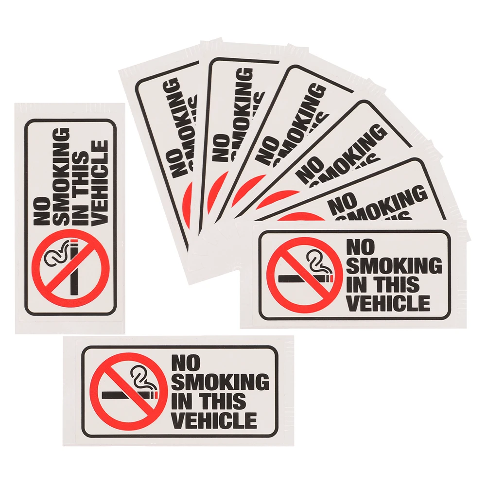8 Pcsno Sticker Labels The Sign or Pipes Copper Plate Stickers Cigarette-free