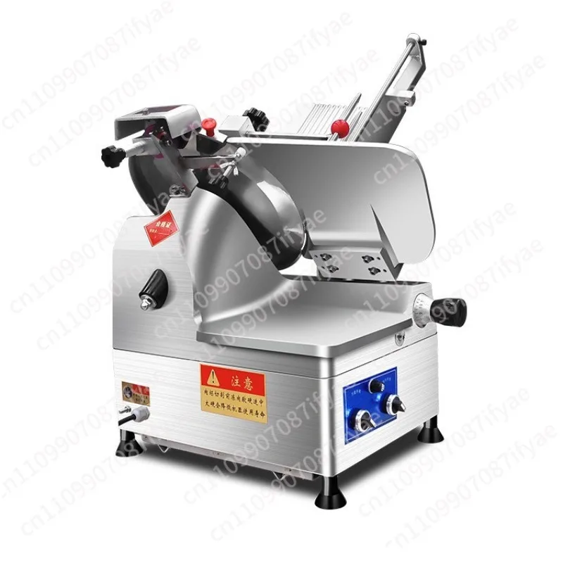 

12 Inch Full Automatic Meat Slicer Electric Fresh Frozen Lamb Rolls Meat Cutting Machine Knife Set Meat Slicing Grinder Machine