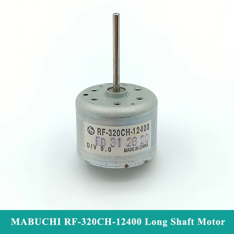 

MABUCHI RF-320CH-12400 D/V 9.0 Mini RF-320 Motor DC 6V 9V 12V Micro 24mm Round Spindle Motor 22mm Long Shaft DIY DC DVD Player