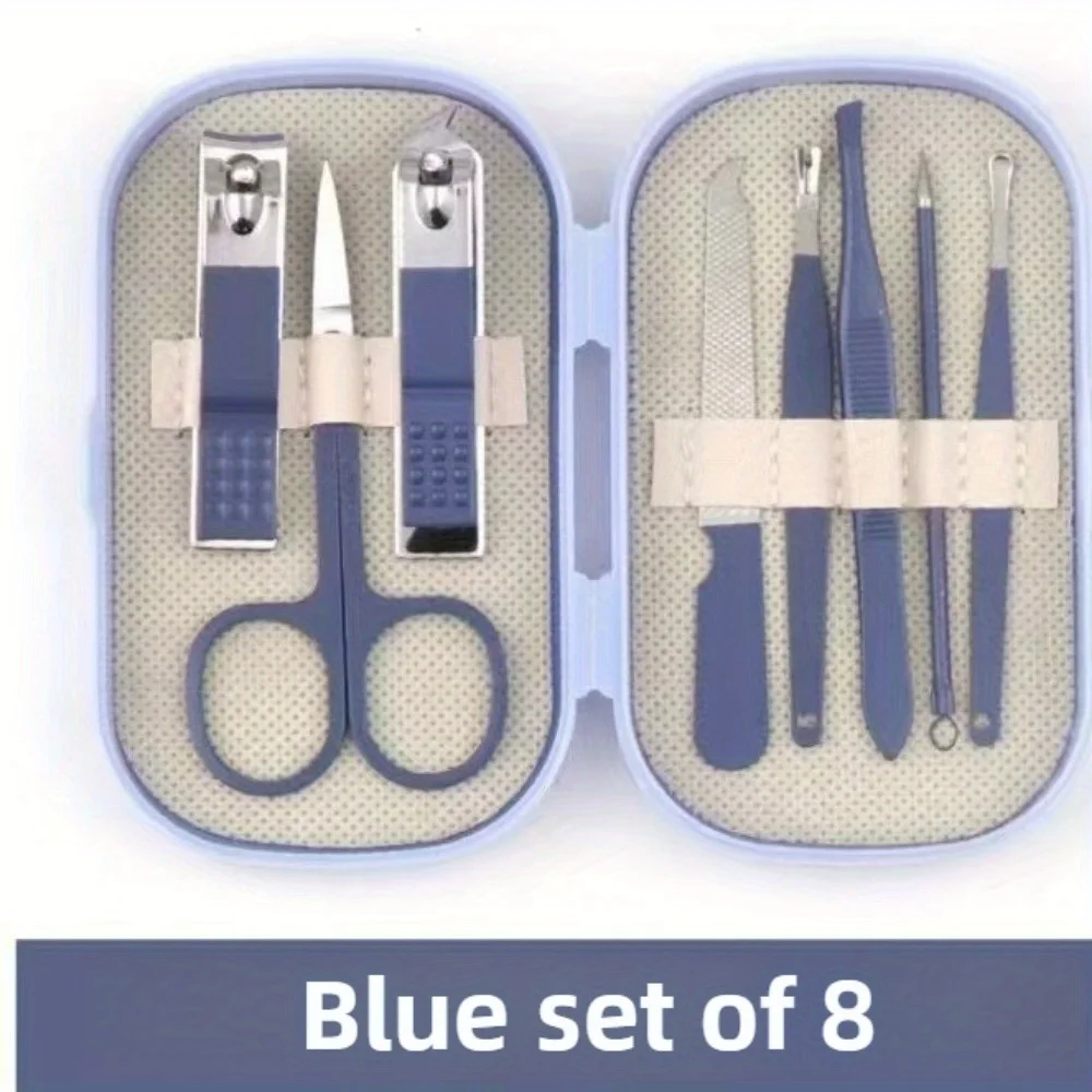 Zestaw kosmetyczny z plastikowego pudełka, uroczy zestaw obcinacz do paznokci, domowe nożyczki do paznokci dla kobiet, obcinacz do paznokci dla studentów