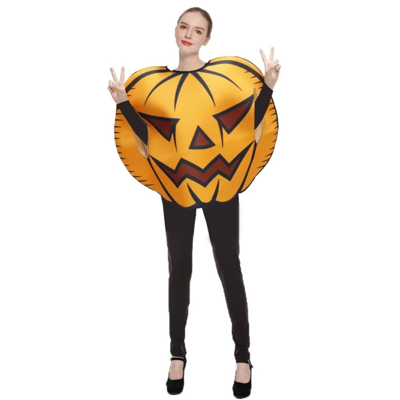 

Pumpkin Costumes Stage costumes Role Playing Costumes Halloween Party attire Innovative Fashionable Makeup Ball Orange
