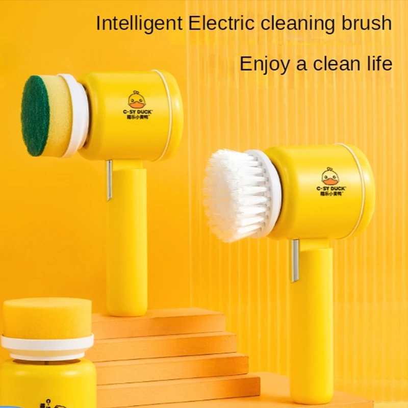 Cleaning Brush Electric Hand-held Multifunctional Cleaning Device Household Kitchen Dishwashing Brush Pot Toilet Tile Cleaner