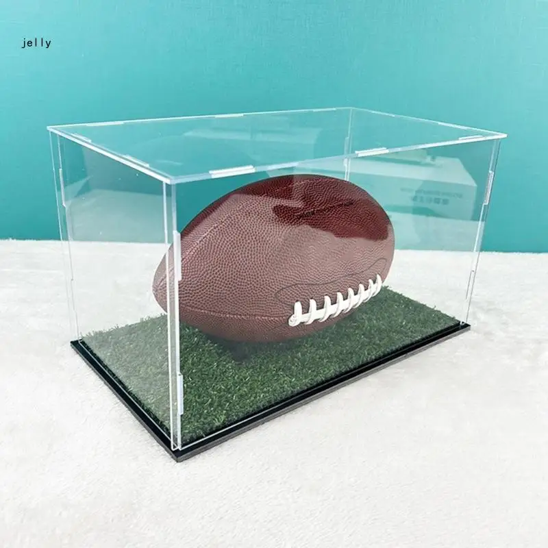 448C Clear Basketball Display Case Acrylic Box Football Basketball Storage Clear Box