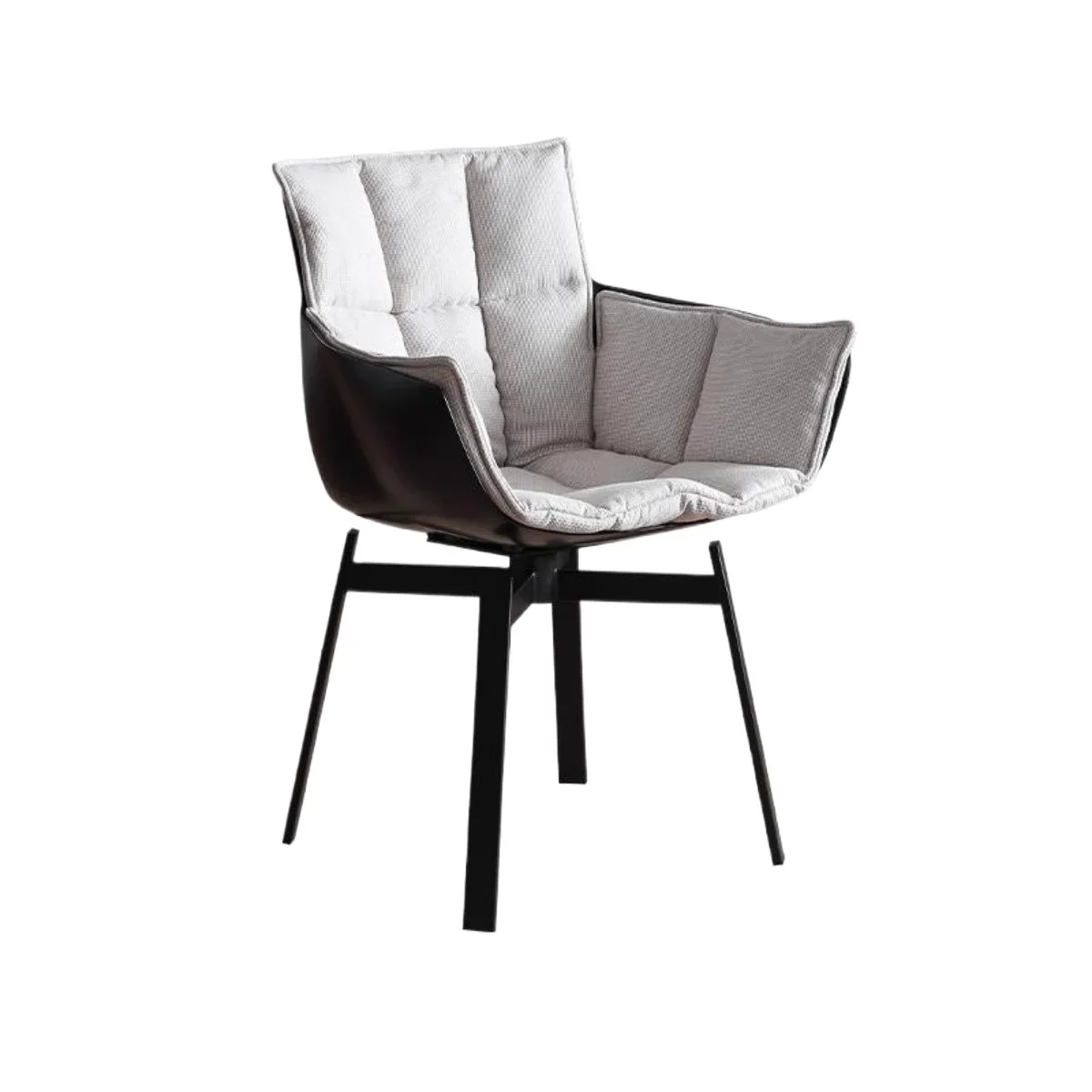 Modern Minimalist Office Chair Low Back Computer Swivel Chair for Study and Work