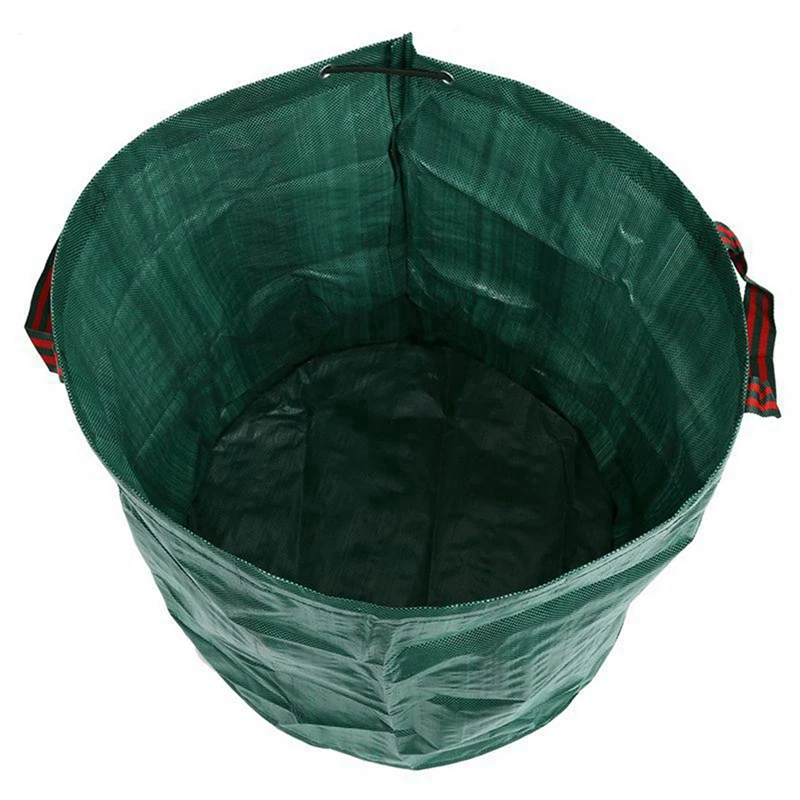 10X 270L Garden Waste Bag Large Strong Waterproof Heavy Duty Reusable Foldable Rubbish Grass Sack