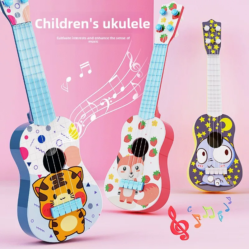 Children's simulated guitar toy beginners mini guitar instrument can play music for boys and girls, best birthday gift for boys