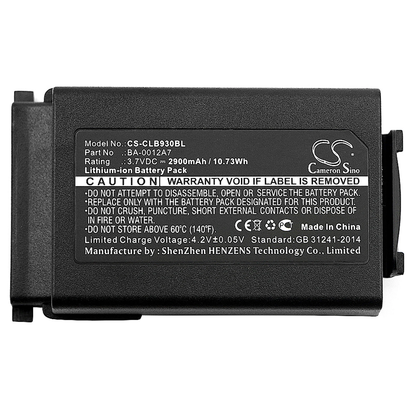 Barcode Scanner Battery For  CipherLAB BA-0012A7  CipherLAB 9300  9400  9600  CPT 9300  CPT 9400  CPT 9600