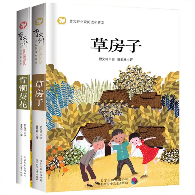 Romance de Cao Wenxuan Leitura e Apreciação da Série Grass House, Livros de Literatura de Leitura Extracurricular Infantil