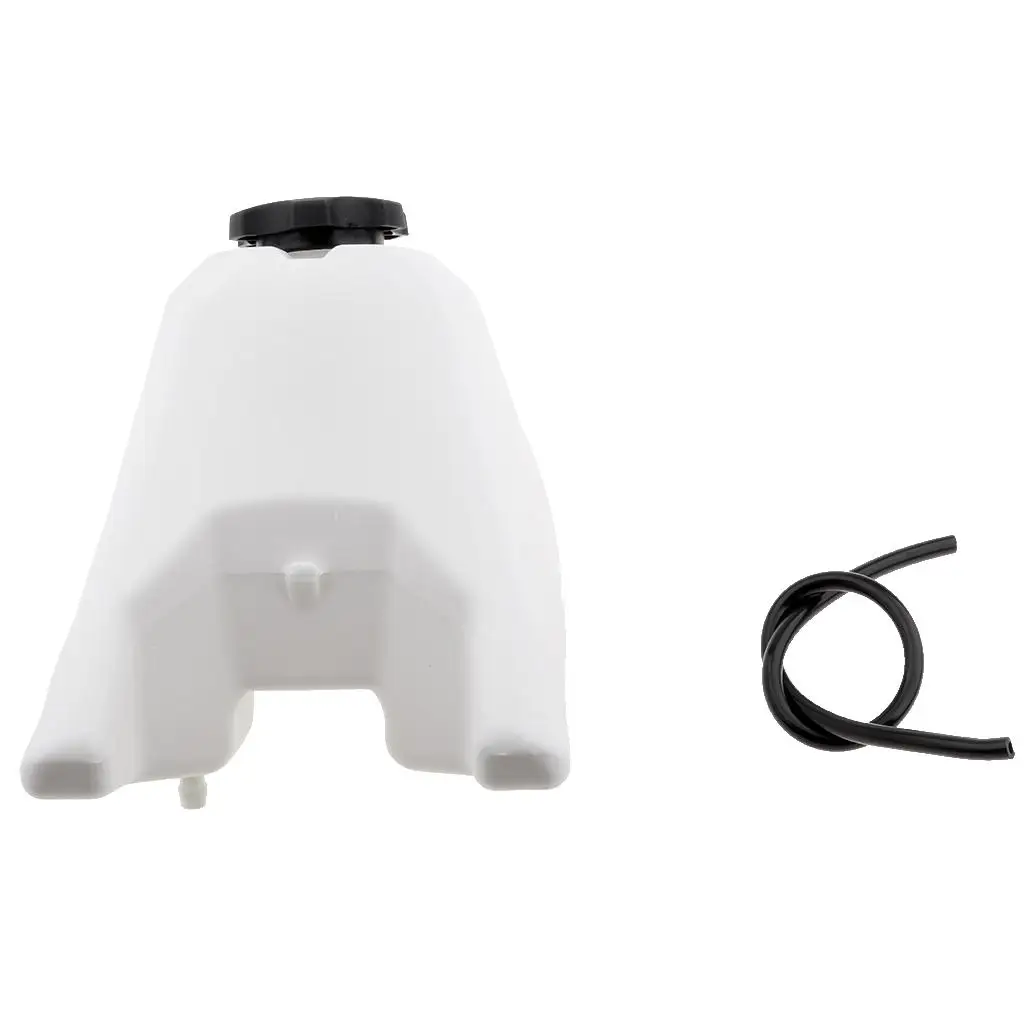 

Motorcycle Gas Fuel Tank Kit 50cc Plastic White Assembly for Yamaha PW50 Dirt Bikes Gas Powerd