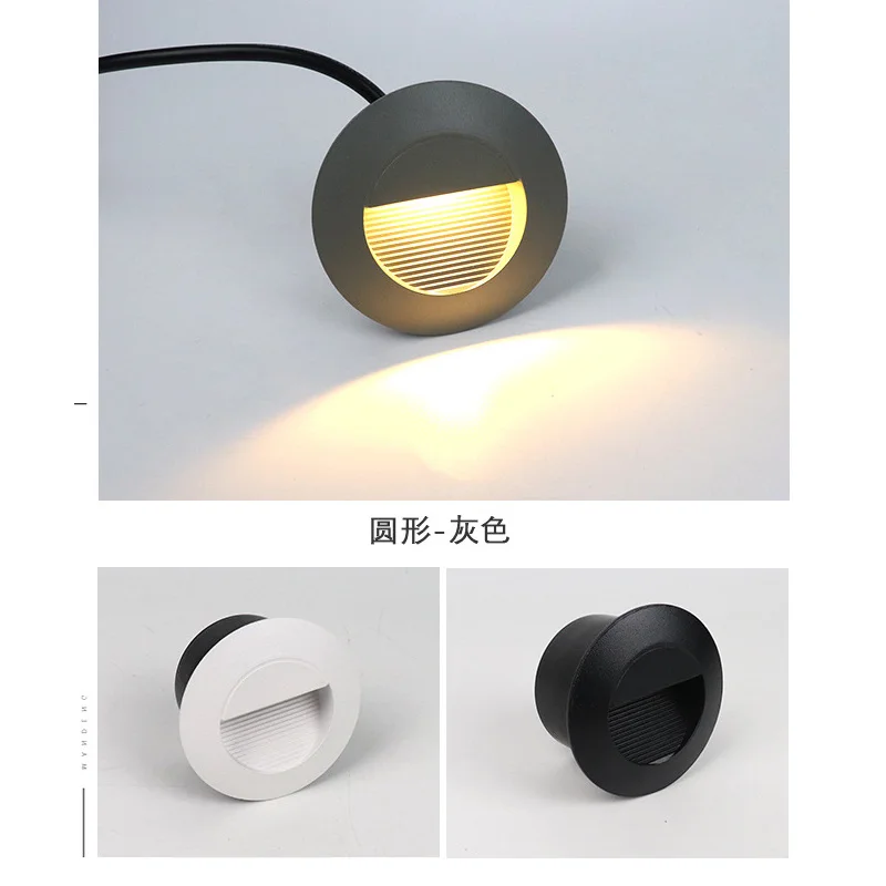 Imagem -05 - Dimmable Recesso Led Lâmpada de Parede Impermeável Exterior Footlight Stair Light Canto Wall Light Alumínio Wall Washer Caminho 3w 5w