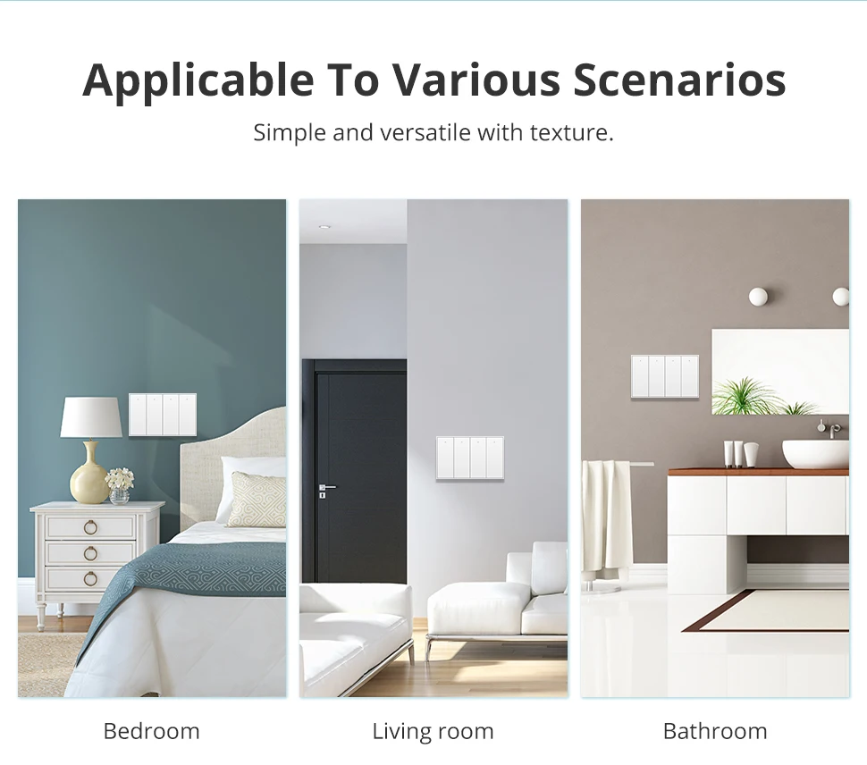 Zemismart Zigbee Push-Wandlichtschalter, kompatibel mit Tuya, Alexa, Google Home und SmartThings über Hub, 1, 2, 3, 4-fach, Neutralleiter erforderlich – Detail 11