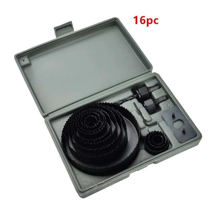 For Plasterboard Ceiling Woodworking Hole Saw Kit Woodworking Hole Saw Set Drill Bit Carbon Steel  Hole Cutter Set