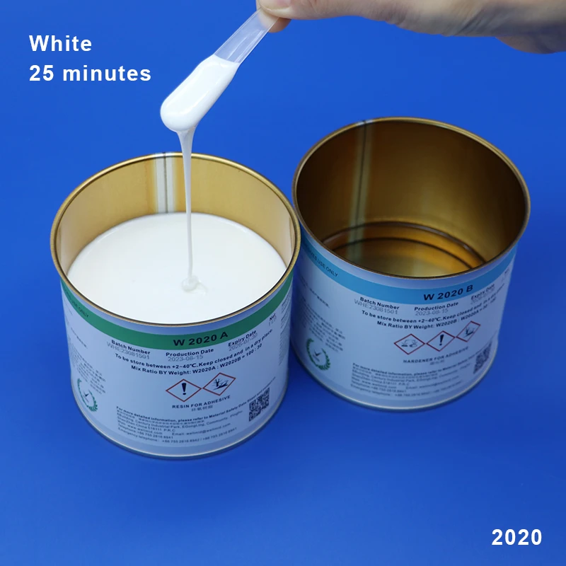 

Белый Wellmid 2020, 1,3 фунта, прозрачный эпоксидный клей с низкой вязкостью, 30 минут, для склеивания, заливки в горшках, литья