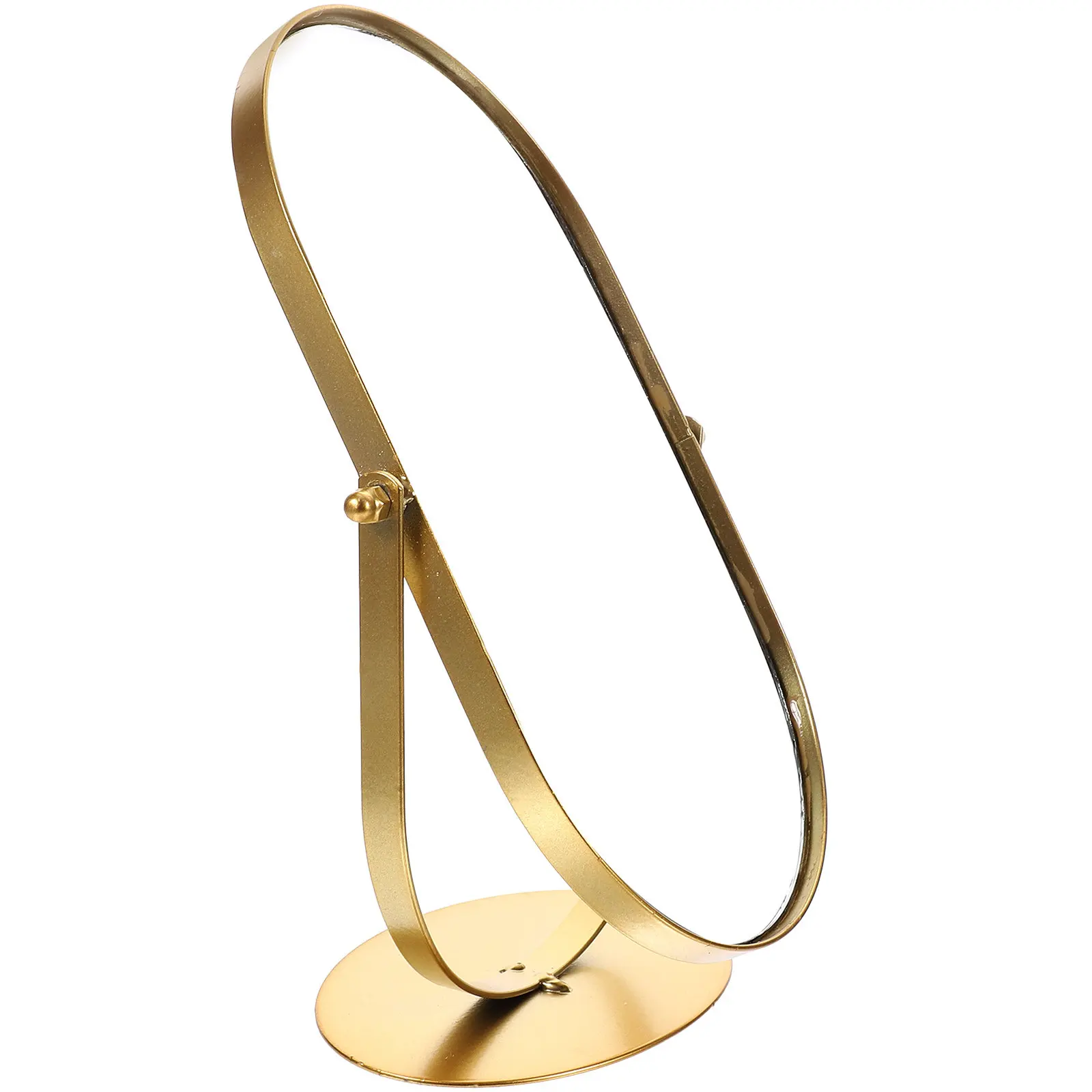 

Портативное настольное зеркало для макияжа с прочной металлической основой, маленькое косметическое зеркало для дома, офиса, общежития, путешествий, эстетичный декор для стола