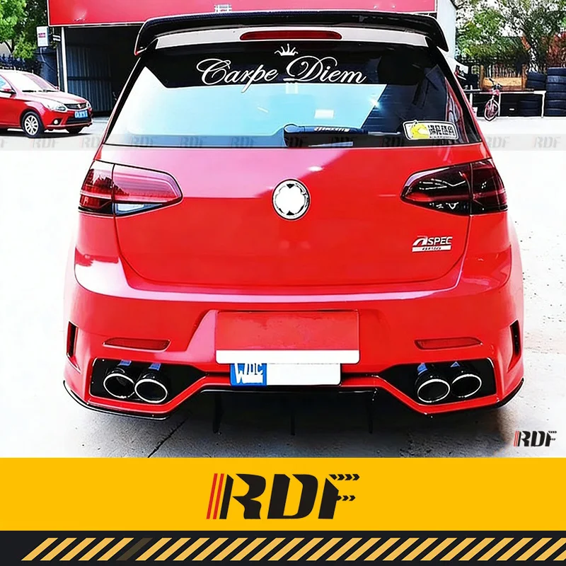 Suitable for VW GOLF 7 7.5 R GTI Rline Volkswagen Modified Carbon Fiber Aspec PPV400 Rear Bumper Rear Bumper Assembly view 5