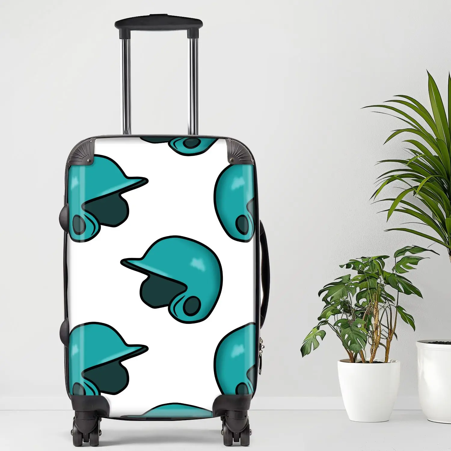 

Helmet Luggage, 20/24/28 Inch Luggage, Carry-On, Custom Luggage, Luggage Set, Suitcase, Travel, Vacation, Cabin Suitcase, Custom