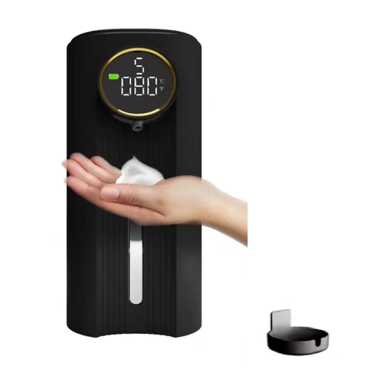 B76a dispensador de sabão automático espuma touchless dispensador de sabão de prato automático mãos livres dispensador de sabão inteligente recarga elétrica, d