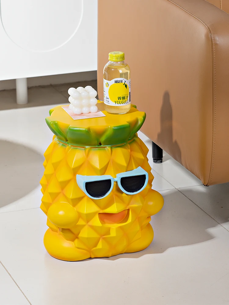 Creative Pineapple Stools Sculpture Decoration Resin Home Living Room Sofa Side Corner Tables Bedroom nightstand Furniture Stool