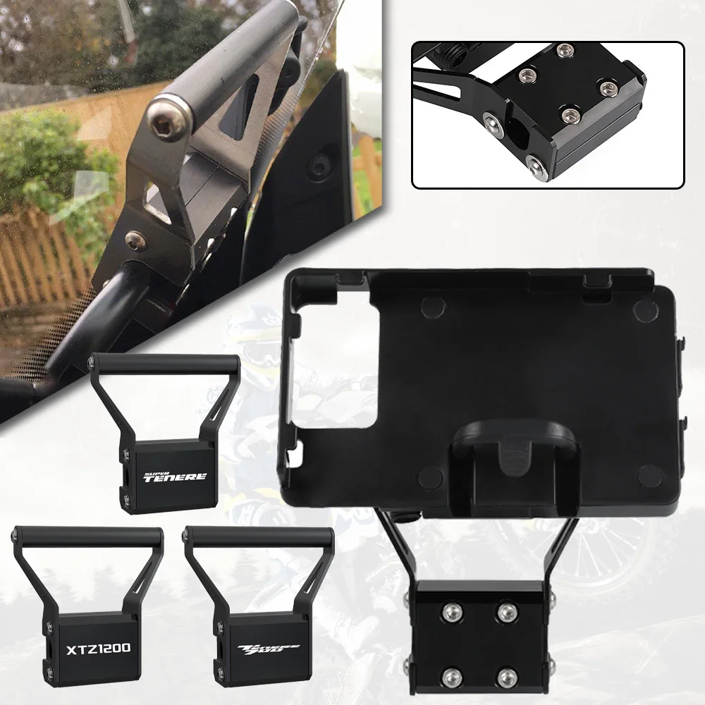 

2026 2025 New Motorcycle GPS Mounting Bracket Accessories For Yamaha Tenere 700 Rally World Raid Super Tenere XTZ1200 2014-2024