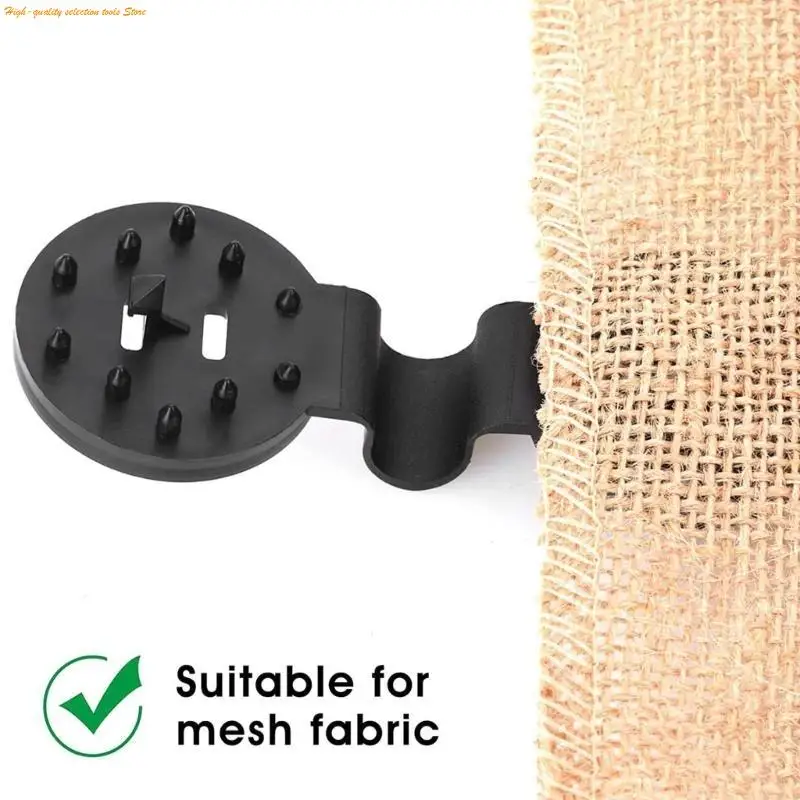 203f 20/50/100pcs Clip in tessuto tonalità plastica neri per rete da tonalità da sole