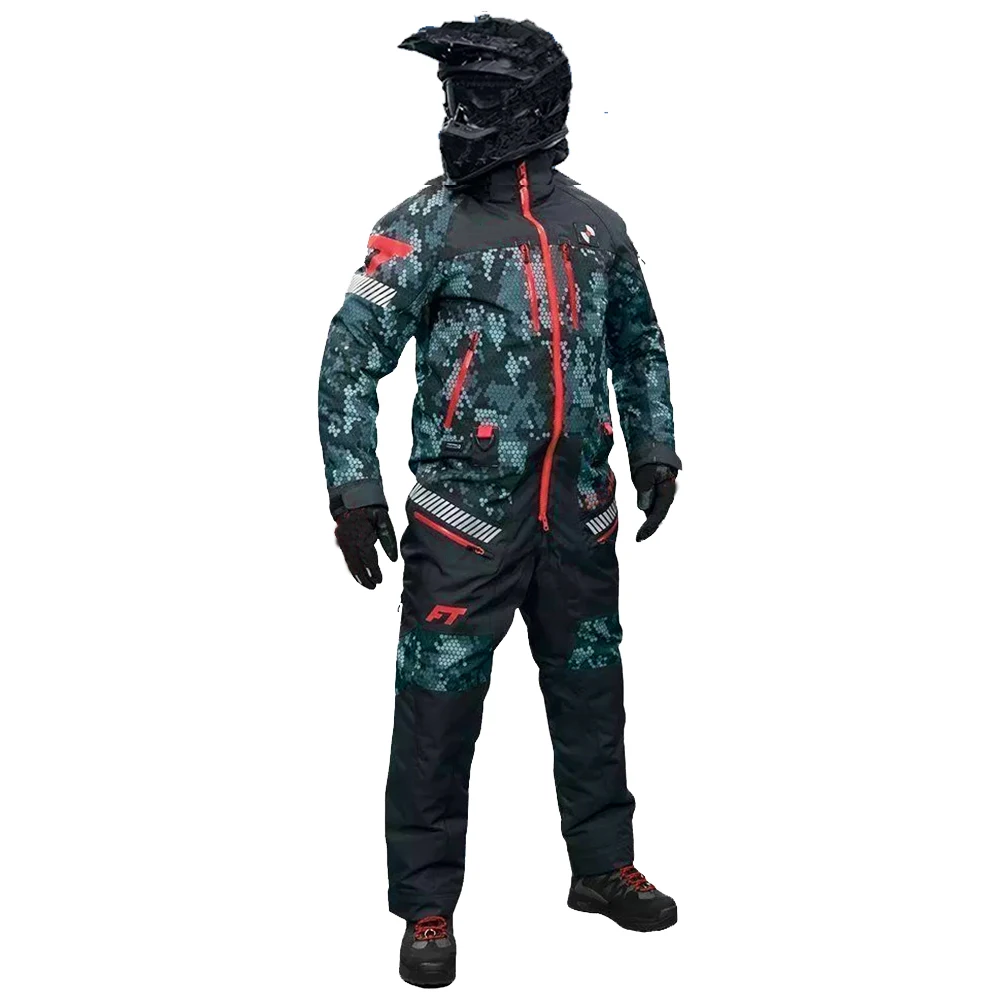 Men's Motocross Racing Suit Waterproof Windproof One Piece Motocross Racing Suit Camo Enduro Off-Road Riding Gear