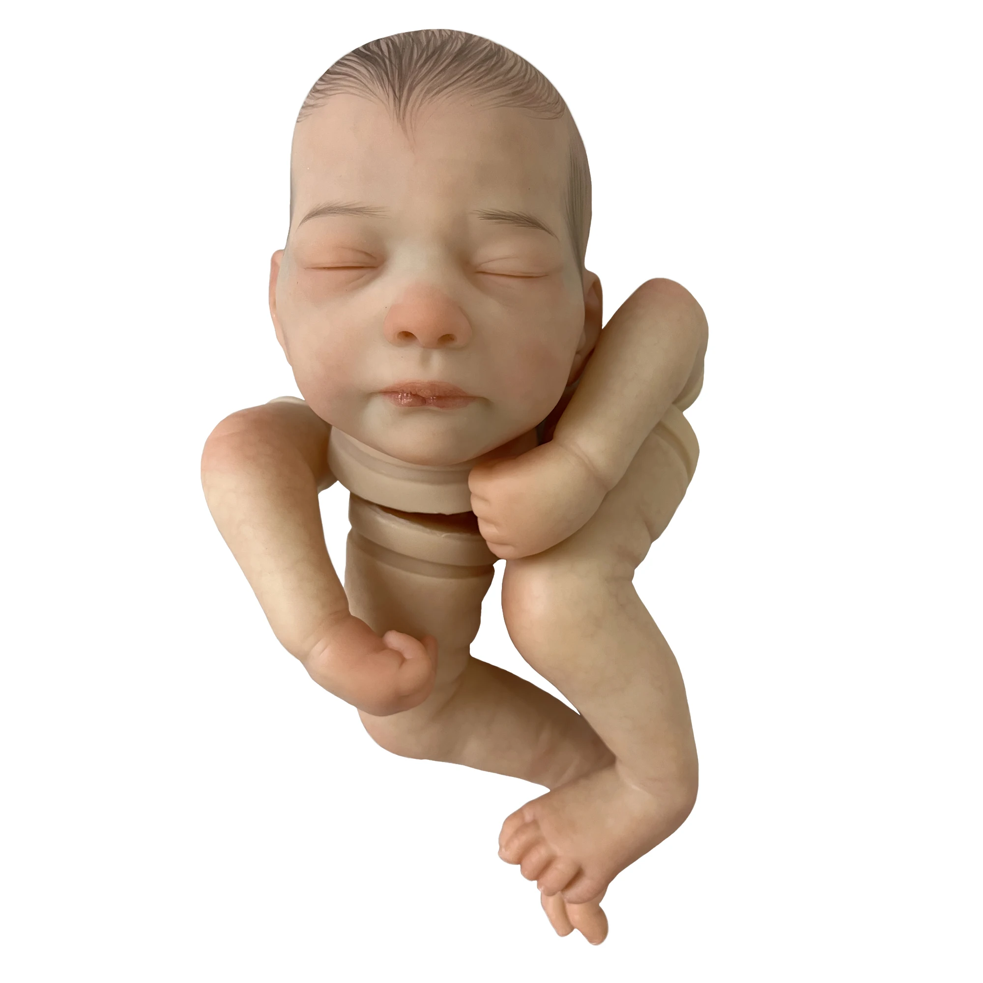 18-19Inch 3D Painted Reborn Doll Kits Lifelike Real Bebe Reborn Handmade DIY Vinyl Bebe Kits Kit Reborn Sin Pintar