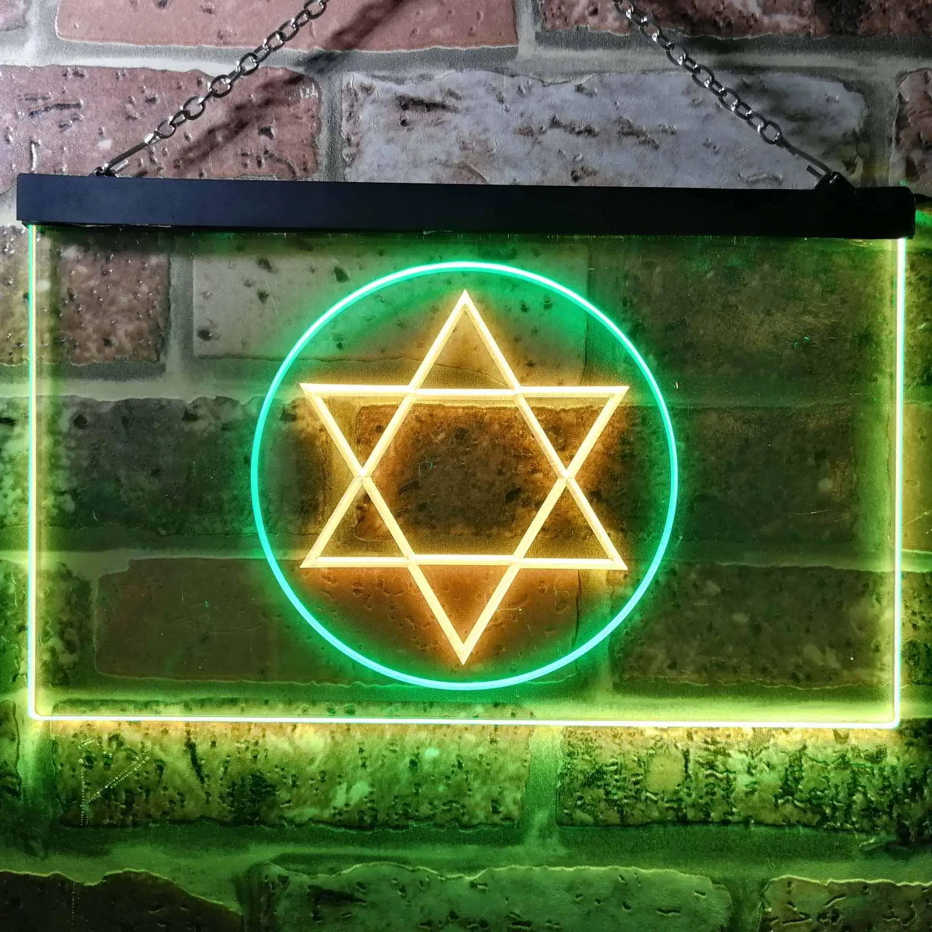 

Star of David Dual Color Led Neon Sign st6-i0926