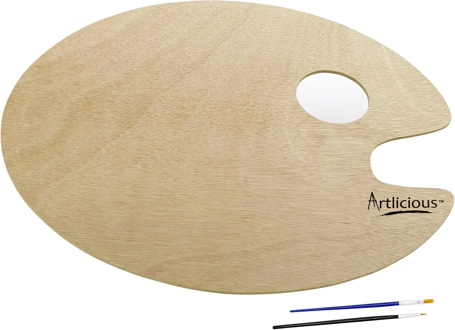 

Wooden Paint Palette for Acrylic Oil Watercolor - 11.75x15.75 Inch Painting Board for Kids & Adults