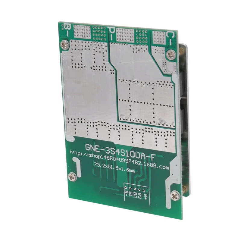 Placa de proteção do carregador de bateria do lítio, equilíbrio da bateria do poder, inversor do UPS, armazenamento de energia, 4S, 12V, 100A, BMS, Li-ferro