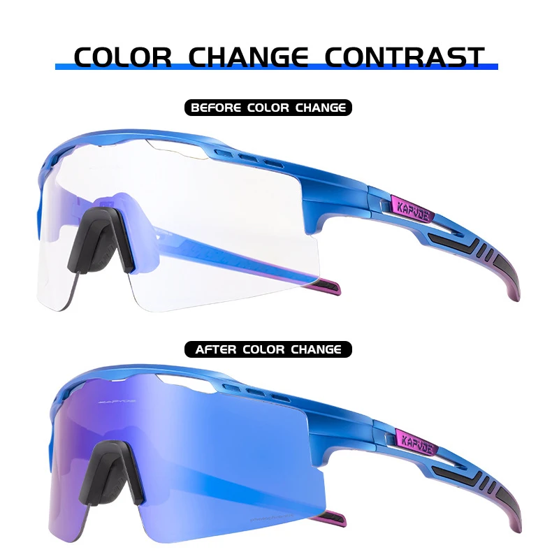 Unisex Red Photochromic Cycling Glasses Men MTB Cycling Sunglasses Women Road Bicycle Glasses UV400 Outdoor Bicycle Sunglasses