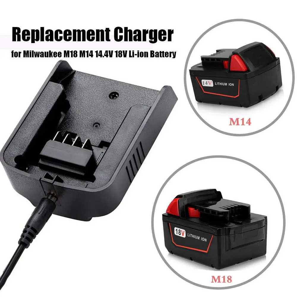 Accessoires d'outils chargeur de batterie adaptateur secteur câble adaptateur station de charge pour batterie Li-ion Milwaukee M18 M14 14.4V 18V