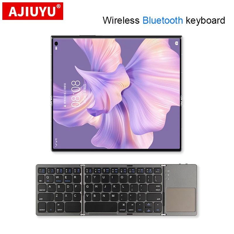 Teclado inalámbrico plegable con Bluetooth para teléfono HUAWEI Mate Xs 2 Mate 50Pro P50 Pocket S Pro E nova 9 SE 10