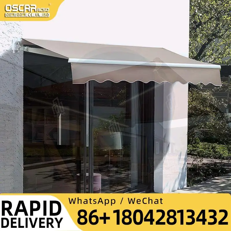 

7x35M Modern Outdoor Aluminum Patio Cover with LED Lights Motorized Shades for Garden Balcony Terrace Retractable Awning